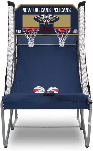 Vista 31 de Pop-A-Shot - Home Dual Shot Arcade Basketball Game with NBA Graphics l Sensor Scoring l 16 Game Modes l 7 Balls l Foldable Storage l for All NBA Fans