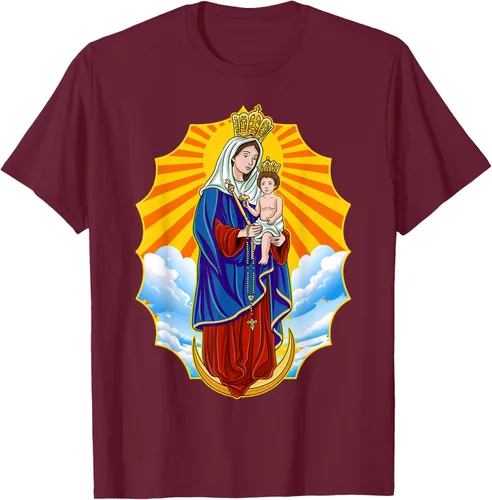 Vista 14 de Chinita Chiquinquira Venezuela Maracaibo Virgen Chiquinquira Chinita Zulia Camiseta negra