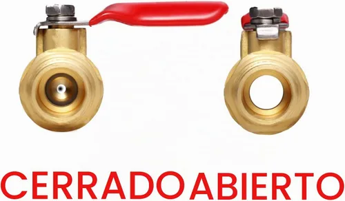 Vista 3 de Litorange 2 piezas de latón sin plomo Mini válvula de bola interruptor de apagado 1/4 "NPT macho x 1/4 pulgadas NPT hembra accesorios de tubería