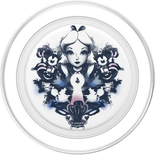 Vista 2 de Disney Alicia en el país de las maravillas Alice Rorschach Retrato PopSockets MagSafe PopGrip para iPhone