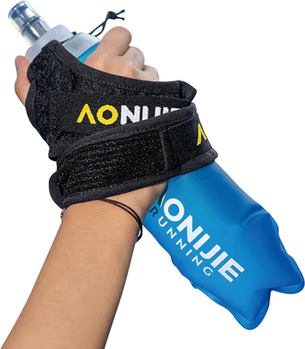 Vista 26 de TRIWONDER Botellas de agua plegables de poliuretano termoplástico sin BPA, frasco plegable para mochila de hidratación - Ideal para correr