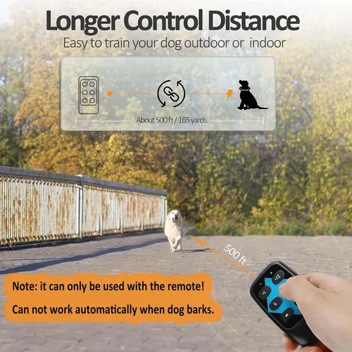 Vista 5 de Collar de entrenamiento para perros de citronela con control remoto. No puede funcionar automáticamente, 3 modos de pulverización/vibración/pitido