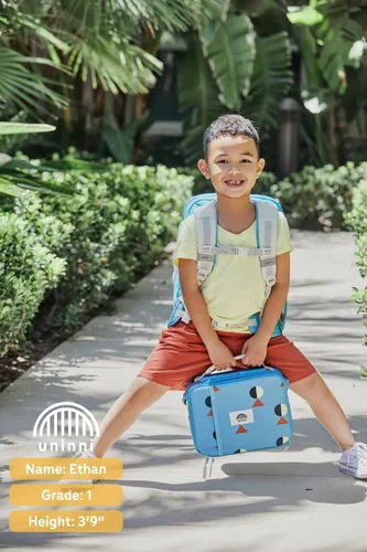 Vista 8 de UNINNI Mochila de poliéster resistente al agua de gran capacidad, ligera, cómoda, diseños coloridos, Golf (verde azulado)