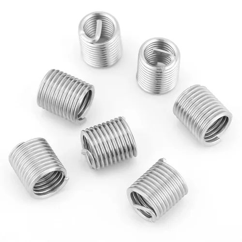 Vista 5 de Insertos de hilo de alambre, 100 piezas de acero inoxidable helicoidal de alambre helicoidal insertos de rosca de tornillo M8 x 1.25 x 2D Kit