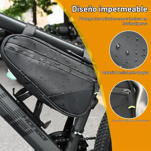 Vista 3 de Kit de Reparación de Bicicleta, Bolsa de Reparación de Bicicleta con Bomba de Neumáticos, Kit de Herramientas de Bicicleta para Viajes de Camping