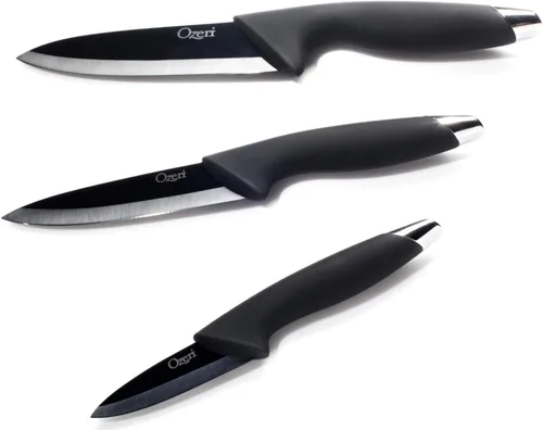 Vista 6 de Ozeri Elite Chef II - Juego de cuchillos de cerámica, 12 piezas, color negro