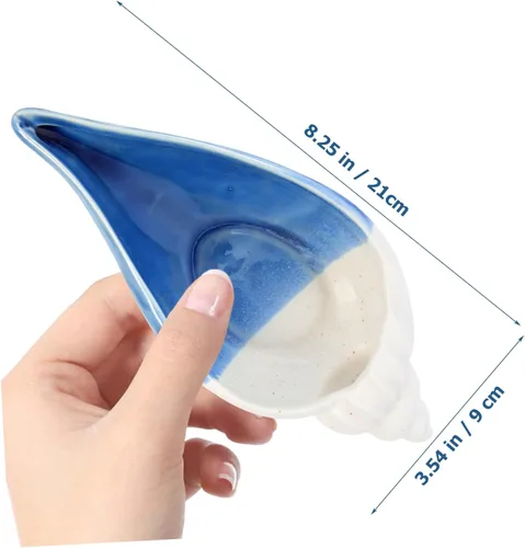 Vista 7 de Unomor 3pcs Tray Ceramic Ring Holder Star Plates Trinket Storage Plate Earring Bowl Earring Organizer Ceramic Serving Platter Trinket Dish Sea Ring
