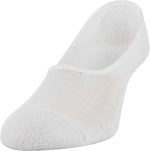 Vista 3 de Peds Calcetines invisibles de corte medio para mujer, 6 pares, Blanco