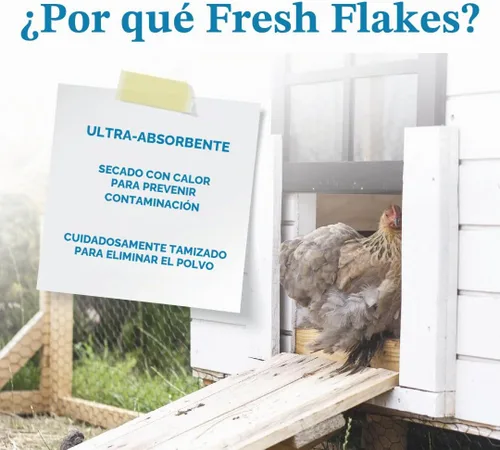 Vista 3 de Manna Pro Fresh Flakes - Ropa de cama para gallinero, 4 pies cúbicos