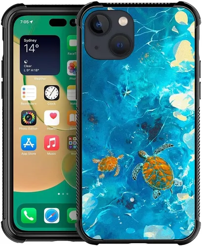Vista 38 de Compatible con iPhone 13 Mini, diseño de H Art Cat Pattern, H Funda protectora de TPU resistente a arañazos y golpes para iPhone 13 Mini de 5.4