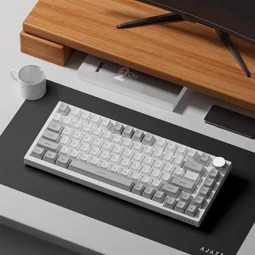 Vista 9 de FIRSTBLOOD ONLY GAME. AK820 Teclado mecánico con cable al 75%, teclado para juegos montado en junta intercambiable en caliente con interruptores