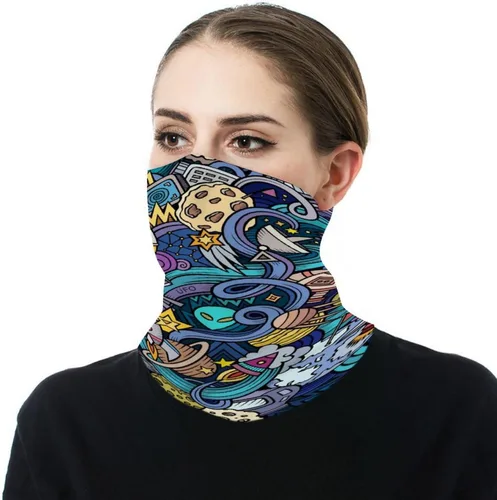 Vista 7 de AMRANDOM Polaina para el cuello para mujeres y hombres, pasamontañas, pasamontañas, pañuelos transpirables