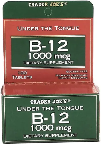 Vista 2 de Trader Joe's Under The Tongue B-12 1000 mcg Suplemento dietético, 100 tabletas