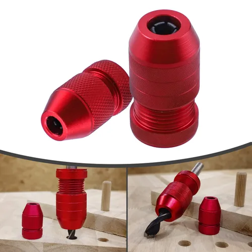 Vista 9 de RUITOOL Juego de tope de profundidad para brocas de taladro, tope de taladro ajustable Rango de tamaño de taladro aplicable 5/64"-3/16