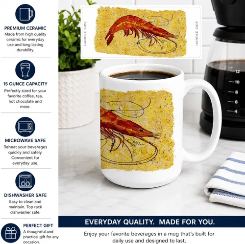 Vista 4 de Caroline's Treasures 8126CM15 - Taza de café de cerámica apta para lavavajillas, apta para microondas, 15 onzas, multicolor