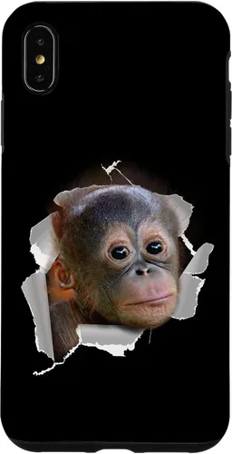 Vista 11 de Funda para disfraz con cara de Utan para iPhone 16 con diseño divertido de mono Orang Utan
