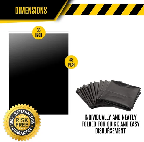Vista 3 de Ultrasac Bolsas para Contratistas de Servicio Pesado (PAQUETE DE 50 UNIDADES DE VALOR/con lazos), 42 galones, 32.75" X 47" - 3 MIL de grosor