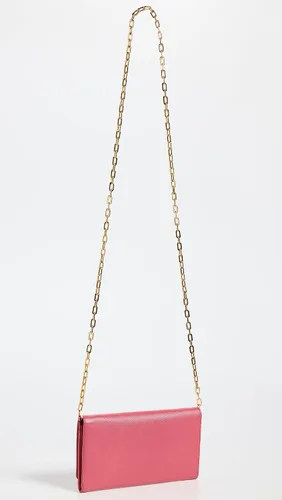Vista 3 de Shopbop Archive Cartera Prada con cadena para mujer, Saffiano, Rosado