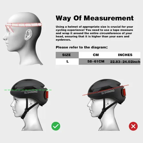 Vista 7 de Casco de bicicleta, programa de aplicación inteligente, casco de bicicleta con luz recargable USB, luz trasera de montaña para adultos y hombres