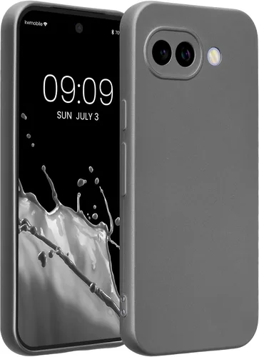 Vista 216 de kwmobile Funda compatible con Google Pixel 9 - Funda protectora delgada de TPU para teléfono - Acabado mate suave - Piedra antigua