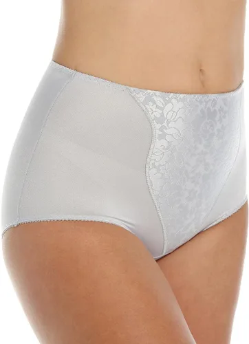 Vista 2 de Bali Bragas moldeadoras para mujer con doble soporte y control ligero con encaje Fajas, paquete de 2 DFX372 Negro/Negro
