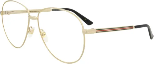 Vista 2 de Gucci Gafas de sol de aviador transparentes unisex dorado GG0138S-30001544-003