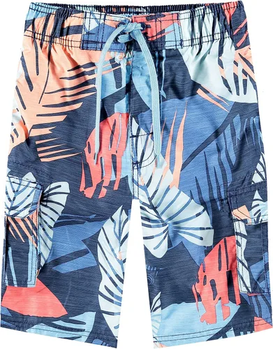 Vista 13 de Kanu Surf Traje de baño de playa con protección UPF 50+ de secado rápido para niños Dominica Verde