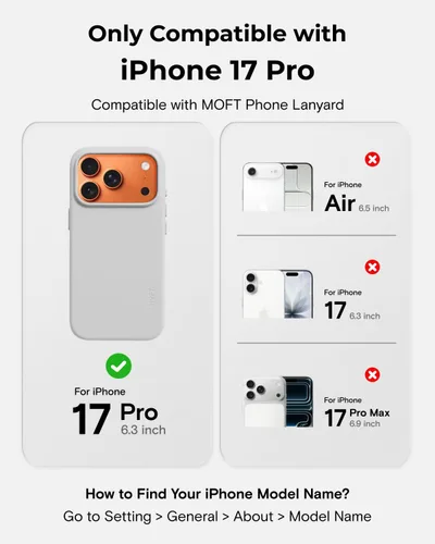 Vista 3 de MOFT MOVAS - Funda a presión para iPhone 17 Pro Misty Cove y soporte de trípode para teléfono, cartera MagSafe con soporte para trípode Sunrise