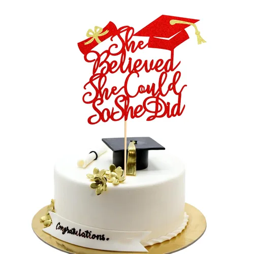 Vista 38 de Arthsdite 1 pieza Adorno para Tarta de Felicitación - Adorno de Tarta de Graduación - 2025 Suministros de Decoración para Fiesta de Graduación