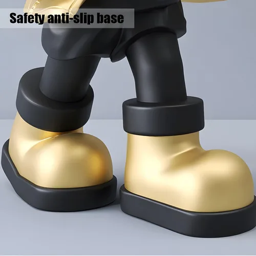 Vista 6 de Figura de astronauta, escultura de hombre espacial de resina con asa, para decoración de mesa del hogar, estantería, sala de estudio, decoración