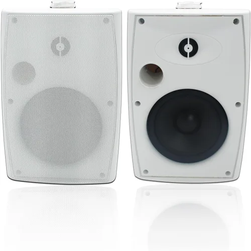 Vista 8 de STUDIOFINIX Altavoces para exteriores de 6.5 pulgadas, 400 W, con cable, impermeables, pasivos con graves potentes, altavoces de montaje en pared