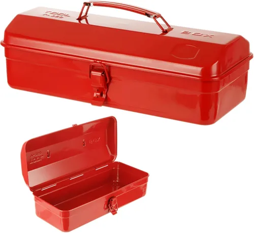 Vista 9 de JMIATRY 12Inch Black Small Tool Box Metal Mini Tool Box with Locking Latch