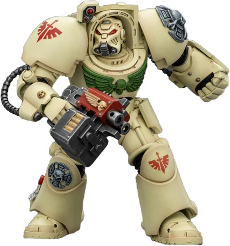 Vista 39 de JOYTOY Black Templars Warhammer 40k 1/18 Figura de acción Black Templars Terminator 1 con espada de poder y bolter de tormenta, regalos