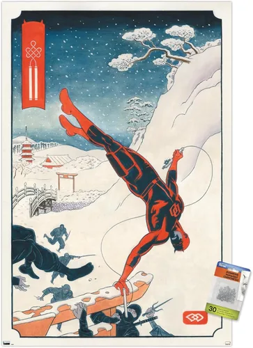 Vista 7 de Trends International Marvel Comics Daredevil - Póster de pared Ninja con pasadores