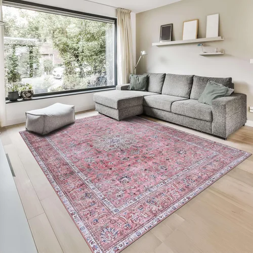 Vista 344 de GLN Rugs Traditional Collection - Alfombra de felpilla lavable a máquina, tradicional lavable, antideslizante, alfombra de felpilla de pelo corto