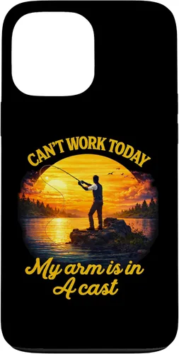 Vista 24 de Can't Work Today My Arm is in A Cast Fly Fishing Funny Humor Case for iPhone 17
