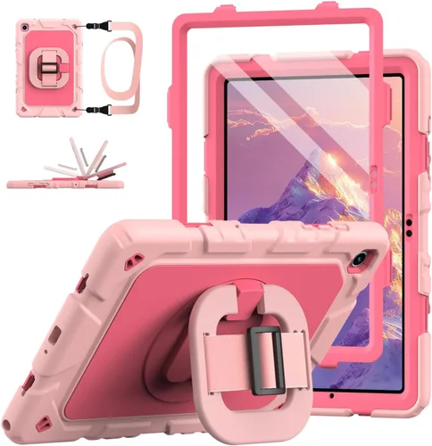 Vista 8 de Grifobes Fundas para Samsung Galaxy Tab A11 Plus 2025 / A9 Plus de 11 pulgadas 2023, a prueba de golpes, con protector de pantalla, soporte