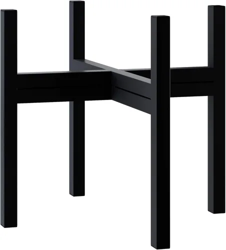 Vista 10 de FaithLand Soporte para plantas de mediados de siglo para interiores y exteriores (sin maceta de 8 pulgadas), soporte de metal para macetas, soporte