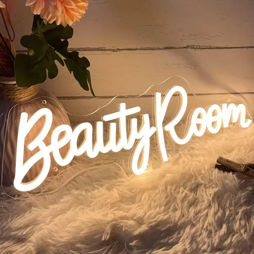 Vista 6 de Letrero de neón para sala de belleza para spa, sala de belleza, cejas de uñas, estudio de salón LED, decoración de arte de pared para tiendas