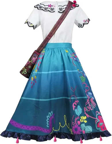 Vista 4 de Disfraz unisex de Bruno para cosplay, vestido de Mirabel para adultos, vestido de Isabela Madrigal, vestido de princesa para mujeres y niñas