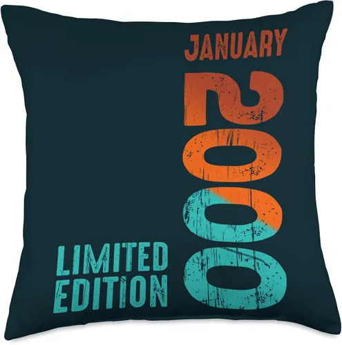 Vista 4 de 2000 Limited Edition 2000 January 2000 Year 2000 Retro 2000 Throw Pillow