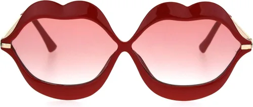 Vista 2 de PASTL Gafas de sol en forma de labios labios beso mujeres lindo moda sombras UV 400