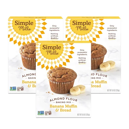 Vista 7 de Simple Mills Mezcla de Harina para Magdalenas y Pan de Manzana con Canela, 9 onzas