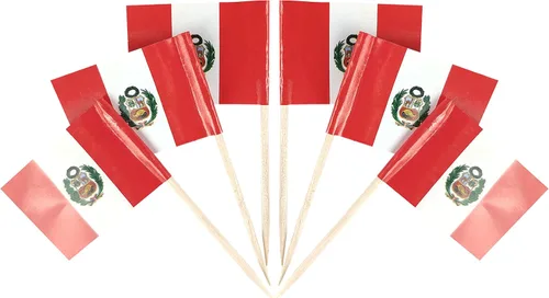Vista 31 de QQSD Bandera de Albania palillo de dientes Albania Pequeña Bandera para cupcakes, 100