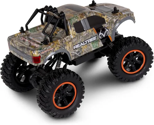 Vista 4 de NKOK Realtree 4x4 Off Road Rock Crawler 2.4GHz escala 1/14 R/C (RTR) Ford F-150 Raptor, baterías y cargador incluidos, cuerpo resistente está listo