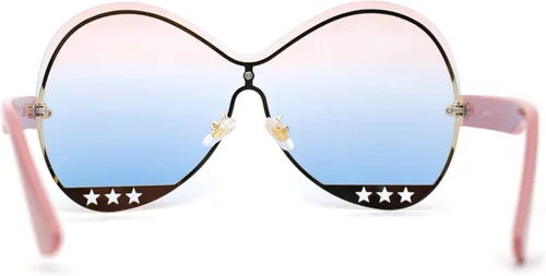 Vista 4 de Gafas de sol redondas de mariposa con escudo de libélula súper