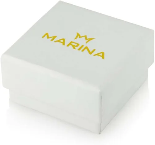 Vista 9 de Marina Meiri Joyería - Collar de cadena de plata de ley 925 real con dije clásico de ficha judía grande, cadena de caja de 24 pulgadas