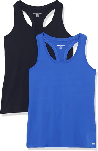 Vista 20 de Amazon Essentials Camiseta sin mangas Active Quick Dry Tech Stretch Racerback Cuello Redondo para Mujer, Multipacks Beige/Rosa intenso