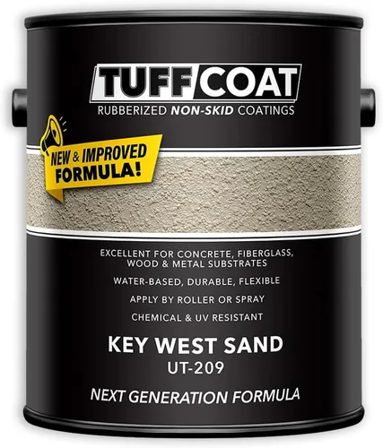 Vista 18 de TUFF Coat UT-100 revestimiento antiderrapante, 1 galón Blanco