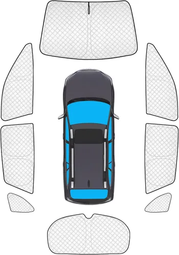 Vista 114 de KMF 6 piezas de parasoles gruesos para Mazda 3 Hatchback (No Sedán) 2014-2018 Accesorios, parasoles completos para parabrisas y ventanas de coche